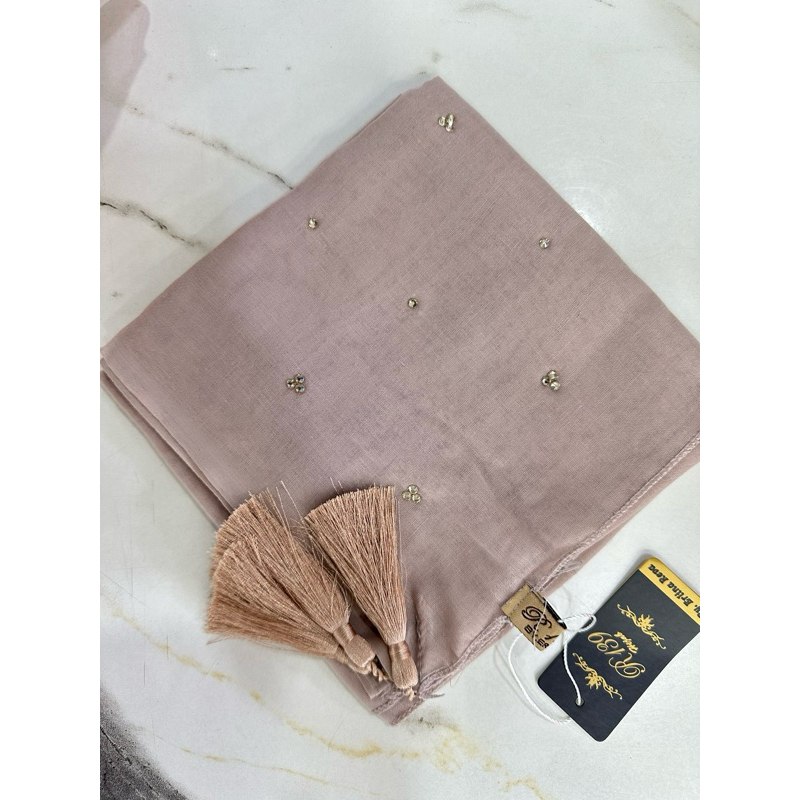 Kerudung Paris Mutiara Tabur Swaroski By R139 Hijab