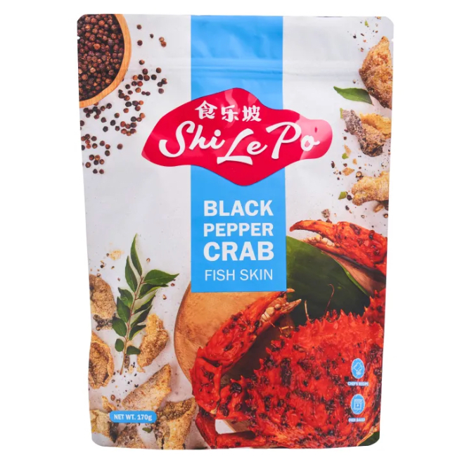 Jual Shi Le Po Salted Egg Fish Skin Spicy Salted Egg Black Pepper Crab ...