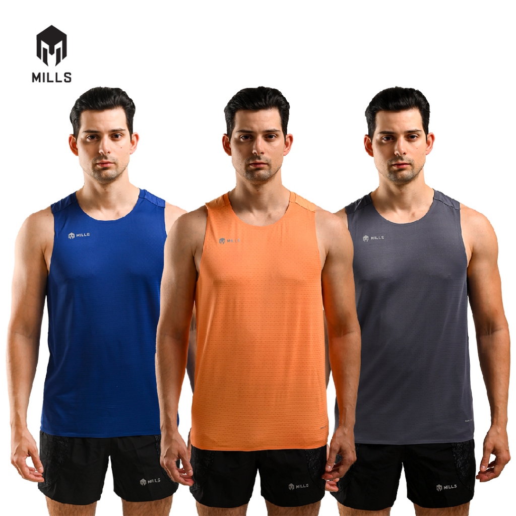 Jual MILLS Singlet Running Dash Running Tank Sleeveless 4008 | Shopee ...