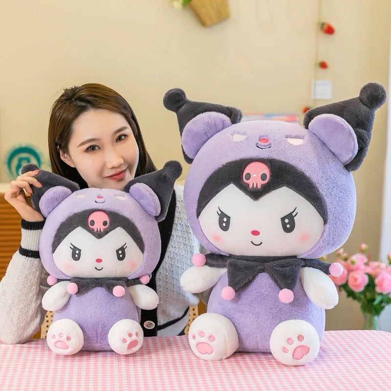 Jual Boneka sanrio kawai kuromi hot plush warna ungu/ boneka mainan ...