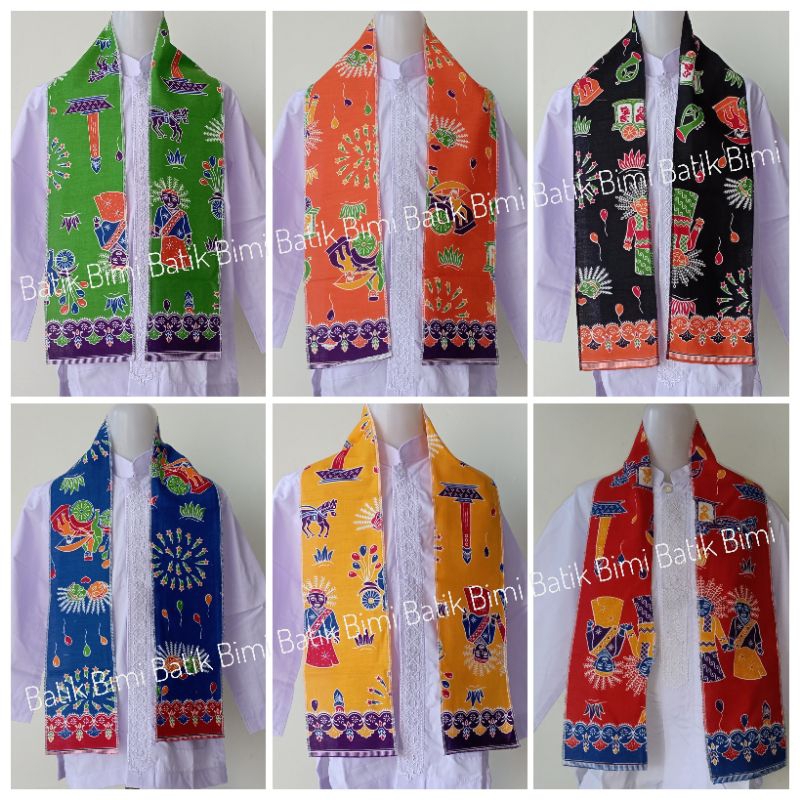 Jual Cukin syal selendang batik betawi anak | Shopee Indonesia