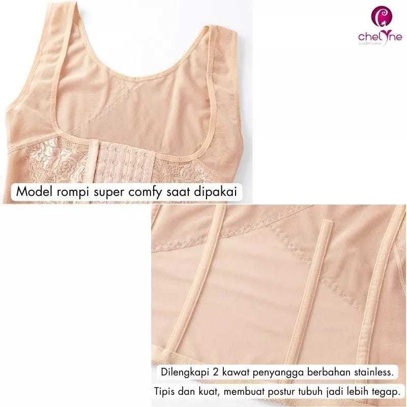 Jual Korset Stagen Rompi chelyne 1178 (4XL-6XL) Peramping Perut Jumbo ...