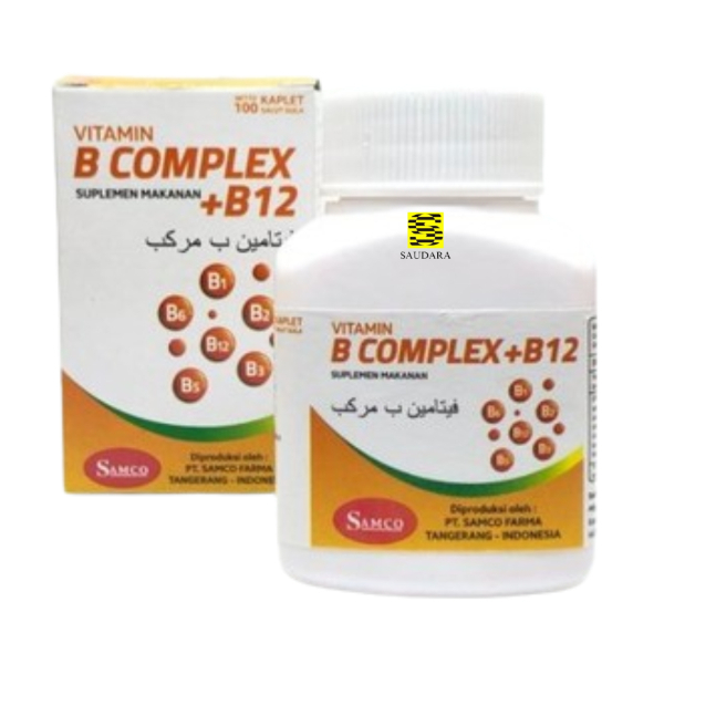 Jual Vitamin B Complex + B12 Isi 100 Kapsul Samco Botol | Shopee Indonesia