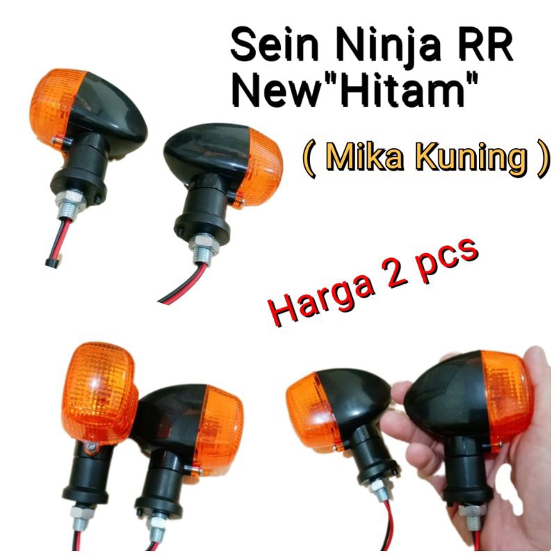 Jual Sein Ninja Rr New Hitam Mika Kuning Ukuran Standar Shopee