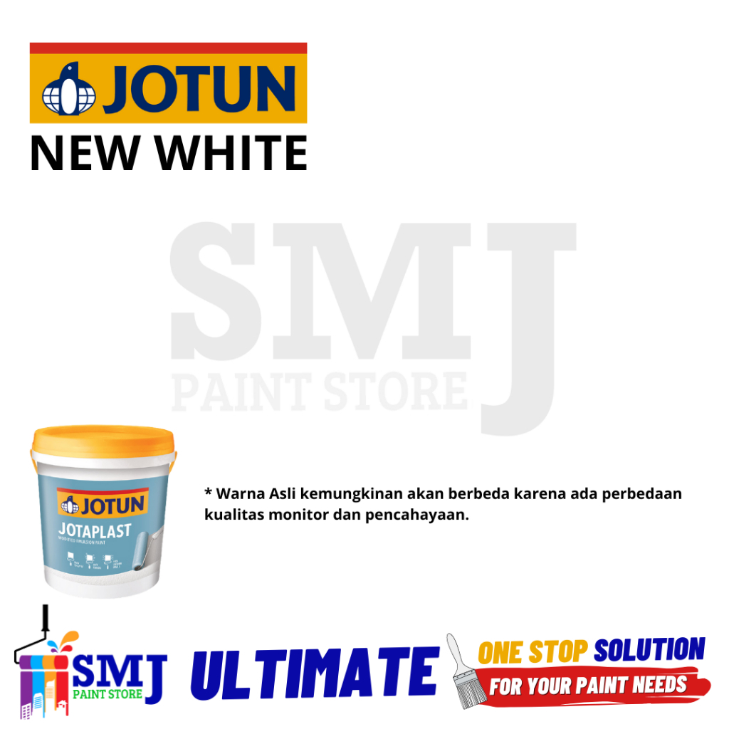 Jual Cat Tembok Interior Jotun Jotaplast Warna Putih New White 18l 26kg Shopee Indonesia 4210