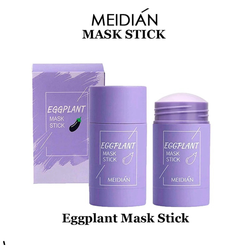 Jual MEIDIAN Mask Stick Eggplant Masker Wajah-Komedo Bentuk Stik ...