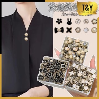 Jual T&Y Accidental Pin Kancing 10pcs Set Bros Pin 10 In 1 Motif Bunga ...
