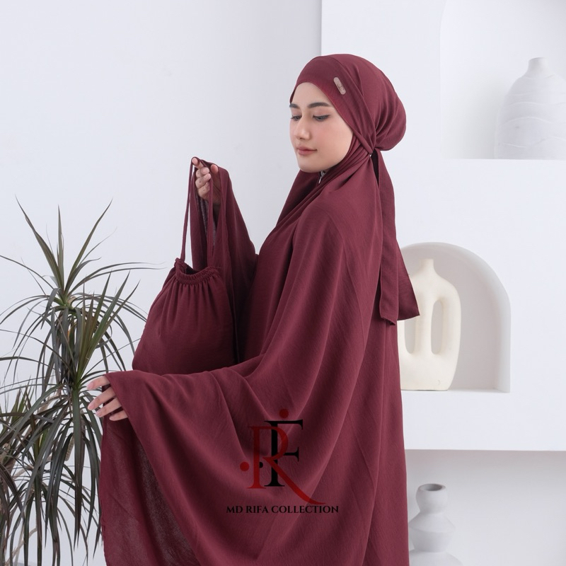 Jual MD Rifa - Mukena Dewasa Lesty Cringkle Airflow premium 3in1 Jumbo ...