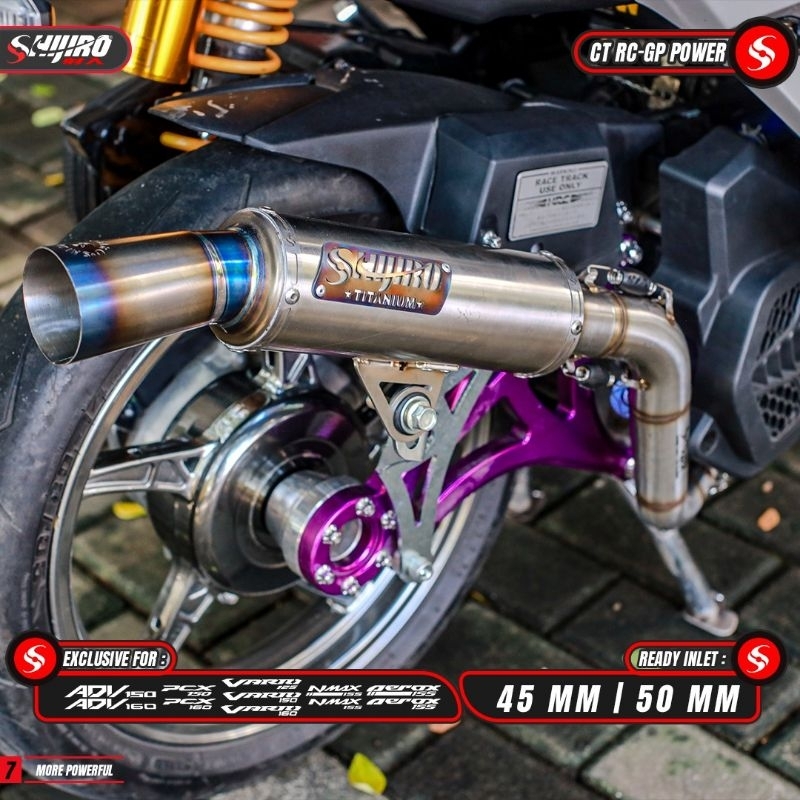 Jual Knalpot Shijiro Type CT RC GP POWER Vario 125/150/160 N max Aerox ...
