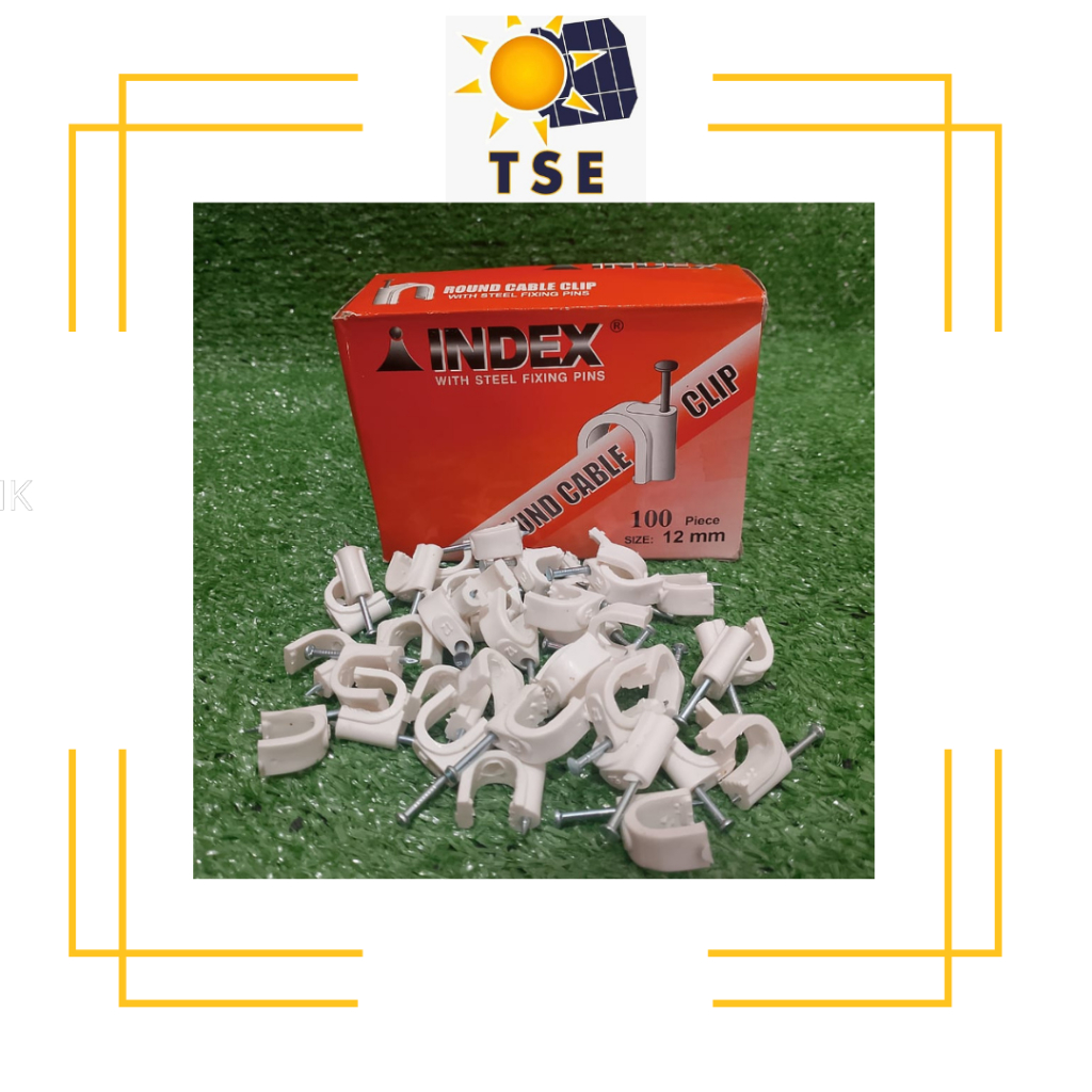 Jual KLEM KABEL INDEX NO 12 MM SADEL PAKU BETON (100) | Shopee Indonesia