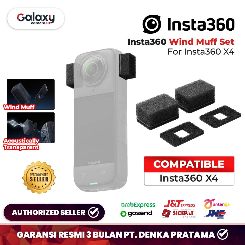 Jual Insta360 X4 Mic Wind Muff Set For Insta 360 X4 Microphone Camera ...