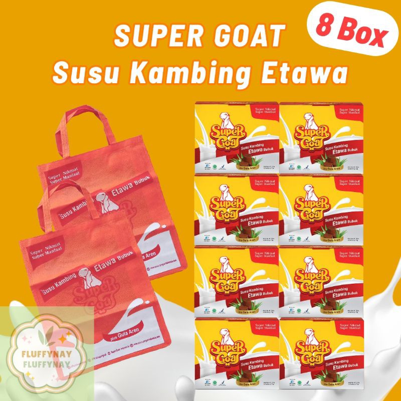 Jual Supergoat Susu Kambing Etawa Dengan Gula Aren 8 Box | Shopee Indonesia