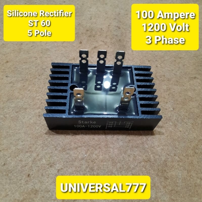 Jual ST60 5Pin 100A 1200V Silicone Diode Rectifier ST 60 Dioda 100