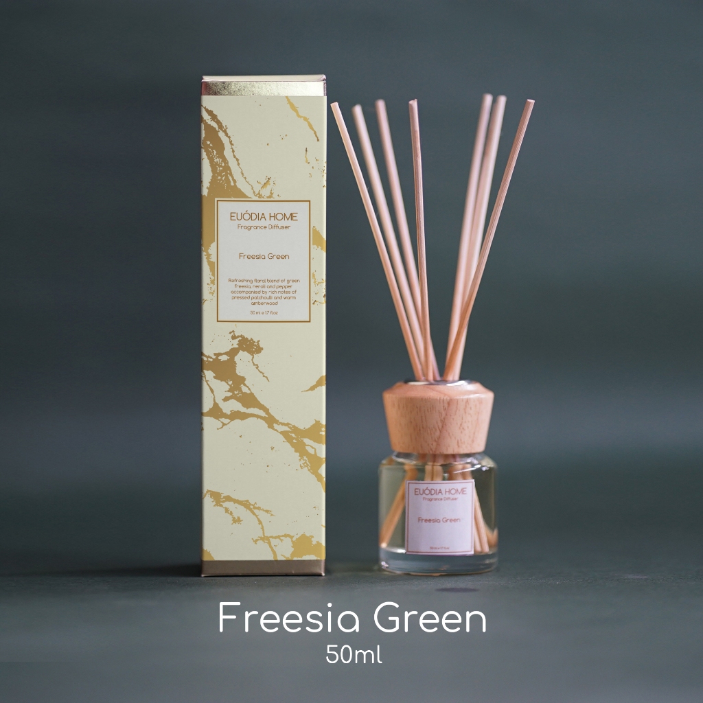 Jual Euodia Home Freesia Green Fragrance Diffuser Aromaterapi