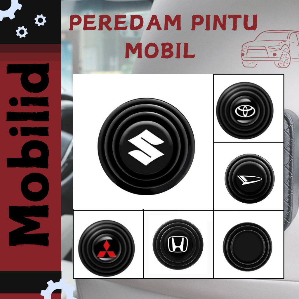 Jual Peredam Pintu Mobil Dengan Logo Karet Bantalan Silent Door Karet