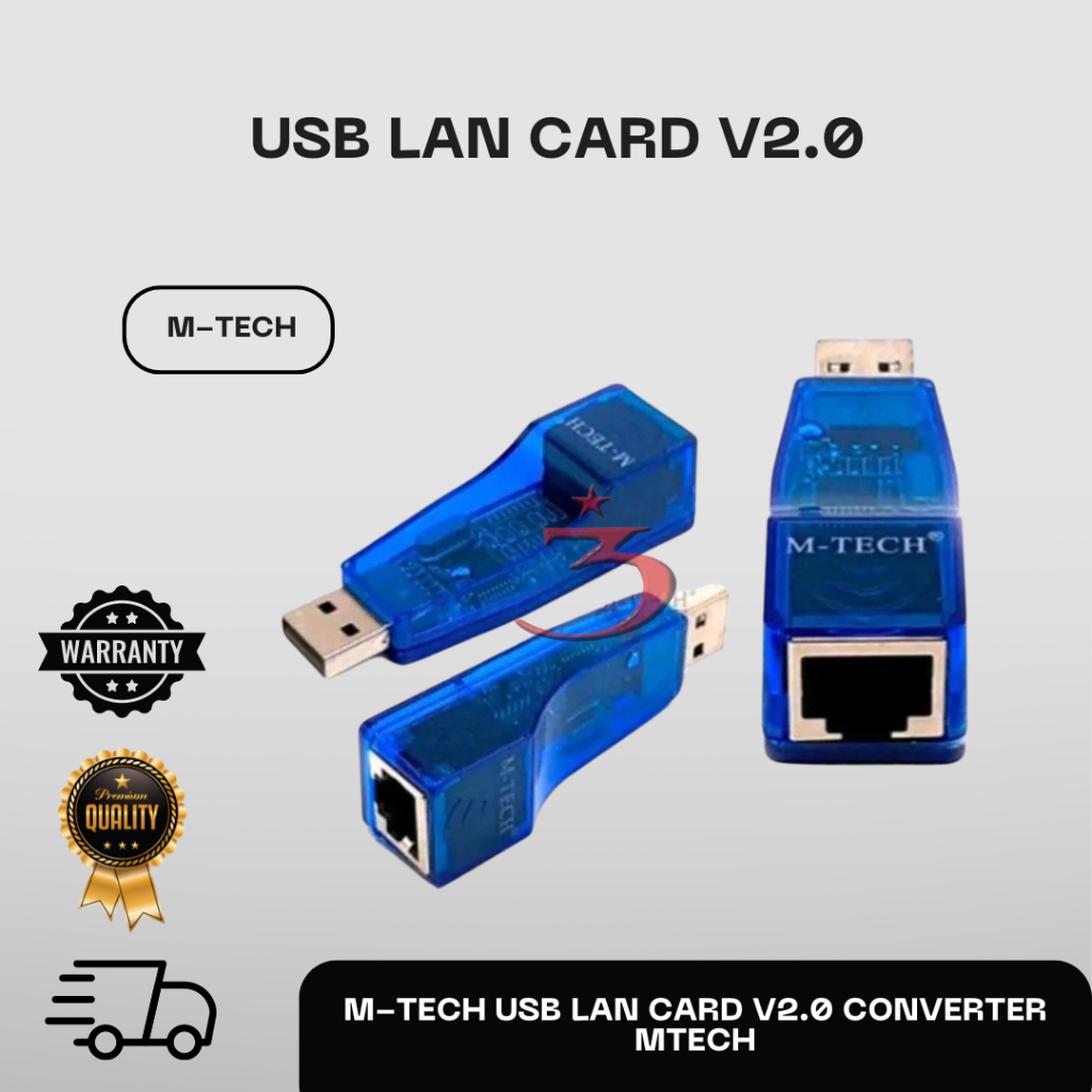 Jual M-TECH USB LAN CARD V2.0 CONVERTER MTECH | Shopee Indonesia