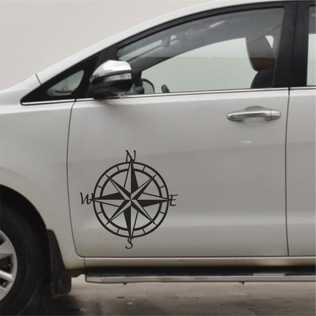 Jual CUTTING STICKER MOBIL KOMPAS STIKER PINTU MOBIL KEREN MURAH ...