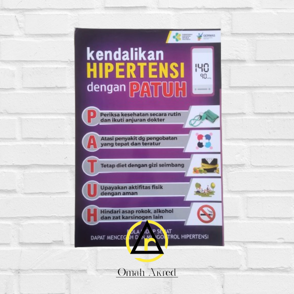 Jual Poster Kendalikan Hipertensi dengan Patuh - Kontrol Hipertensi ...