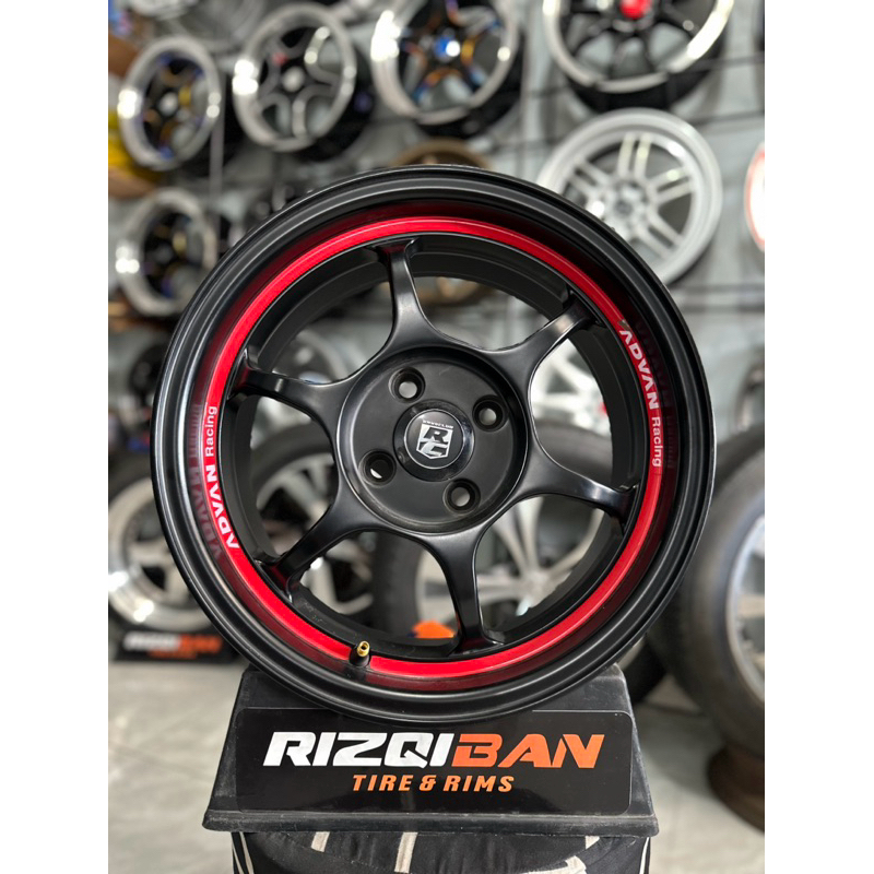 Jual hanya nota saja velg advan RG r15 warna black pcd 4x100 lebar 7 ...