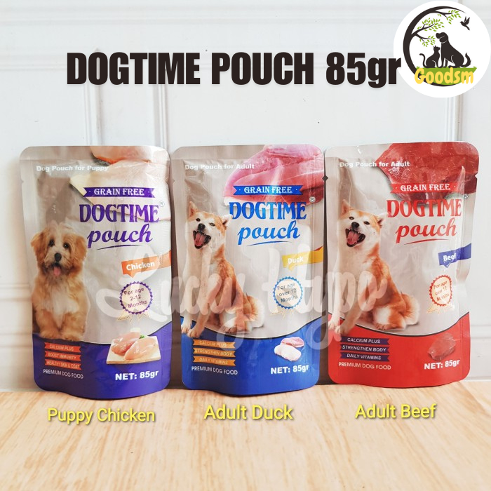 Jual DOGTIME Pouch 85gr Makanan Anjing Wet Food | Shopee Indonesia