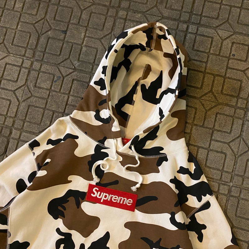 Jual Hoodie Supreme box logo cow camo FW16 Shopee Indonesia