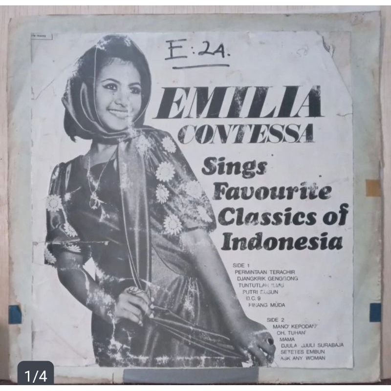 Jual Piringan Hitam Vinyl PH 12 inch Emilia Contessa Sings Favourite ...