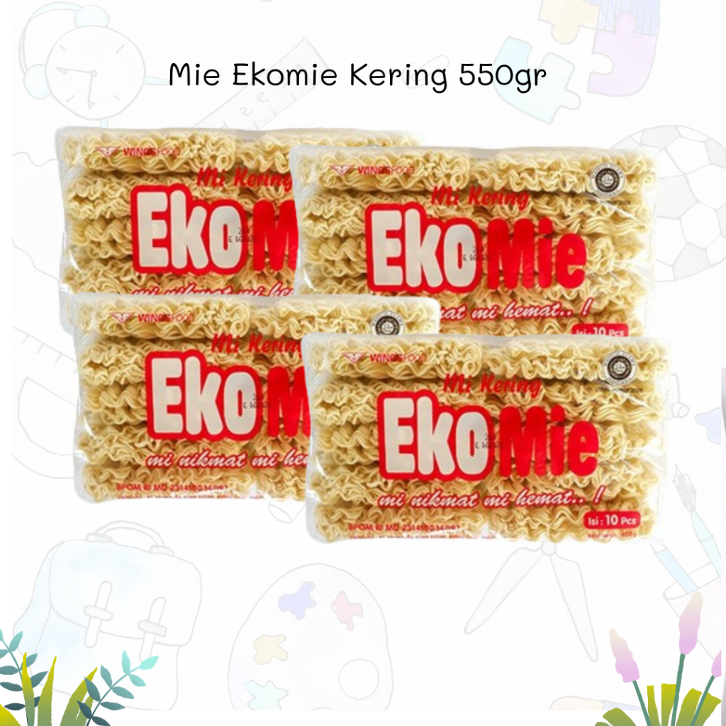 Jual Ekomie 550gr Mie Kering (1PACK) | Shopee Indonesia