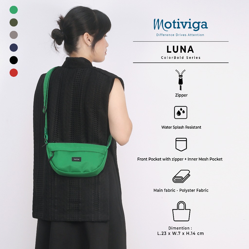 Jual Motiviga Tas Selempang Sling Bag Unisex Luna | Shopee Indonesia