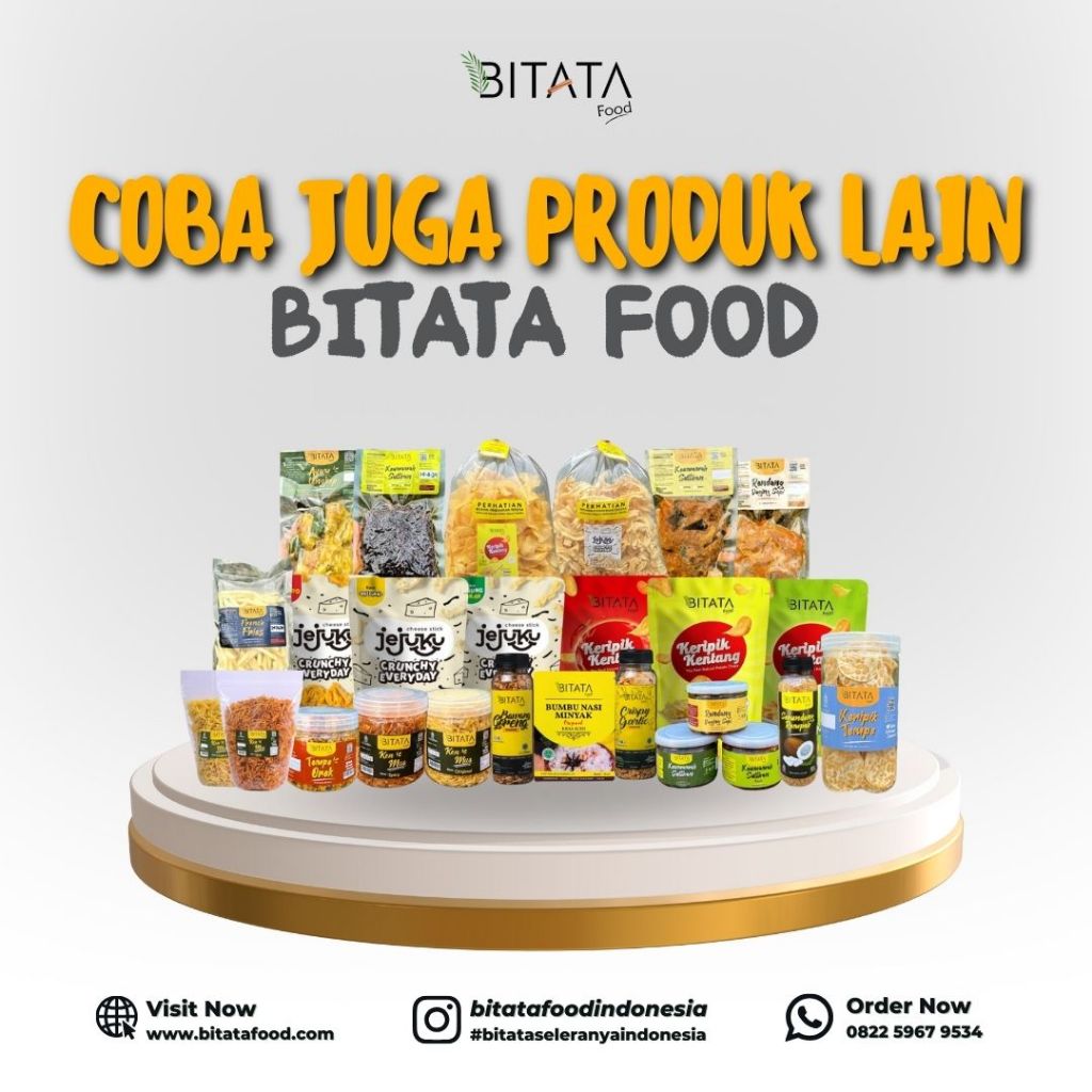 Jual BITATA Keripik Kentang Premium The Real Potato Chips 60 gr ...