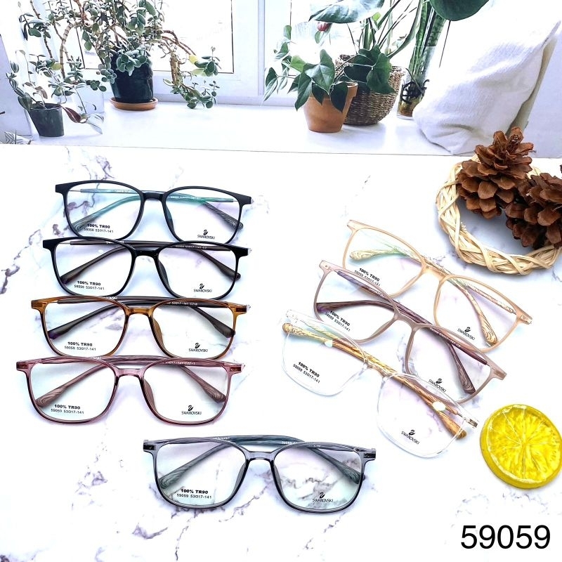 Jual Nnkacamata frame kotak pria wanita bahan plastik lentur dan ringan ...