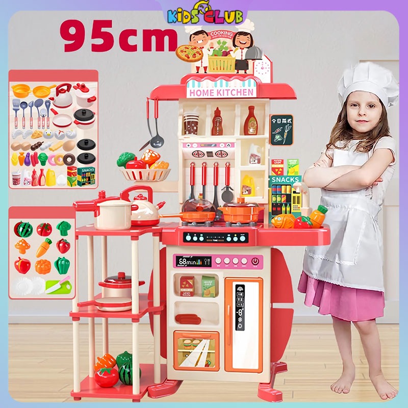Jual 95CM Mainan Kitchen Set Jumbo Dengan Wastafel Mainan Dapur Anak