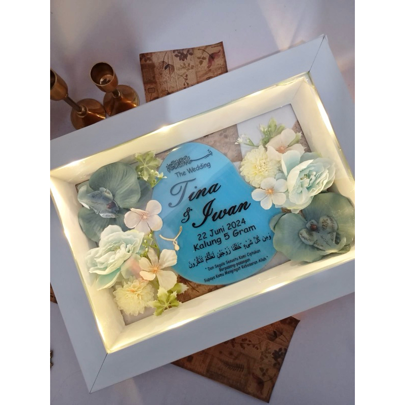 Jual Mahar Pernikahan | Wedding Frame Transparan Akrilik, Ukuran 20 x ...