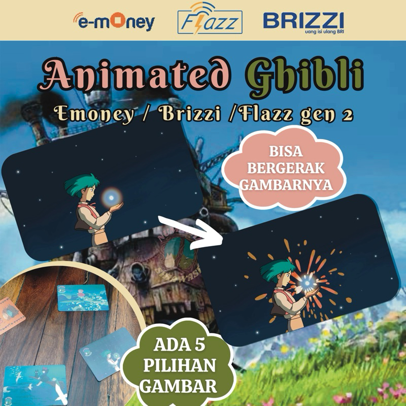 Jual Animated ghibli Emoney / flazz gen 2 / brizzi. Uang elektronik ...