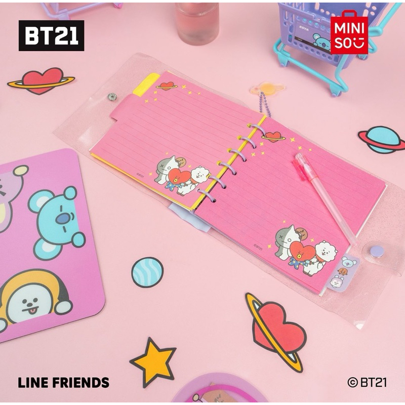 Jual BT21 with Miniso NoteBook | BTS x Miniso Notebook KOYA , RJ ...