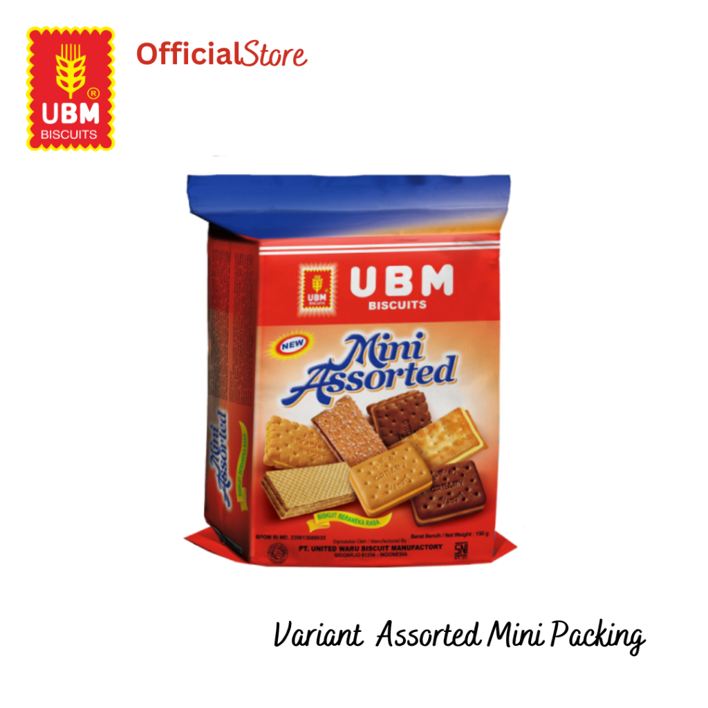 Jual UBM Biscuit Mini Assorted 150gr | Shopee Indonesia