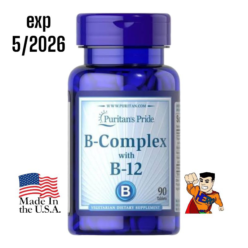 Jual Puritan Vitamin B Complex With B12 B-12 90 Tablets B Kompleks ...