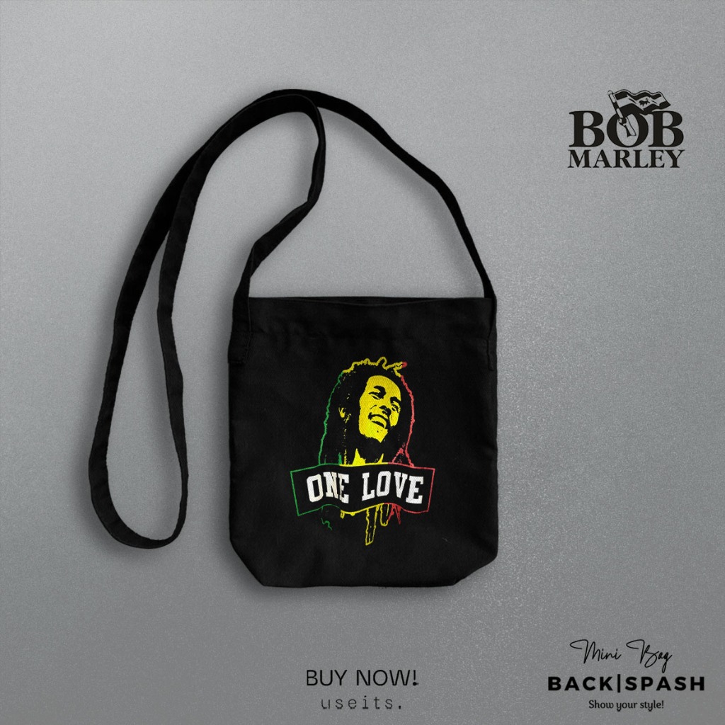 Jual Tas Mini Sling Bag Bob Marley Mini Bag Band BOB MARLEY MSB1 ...