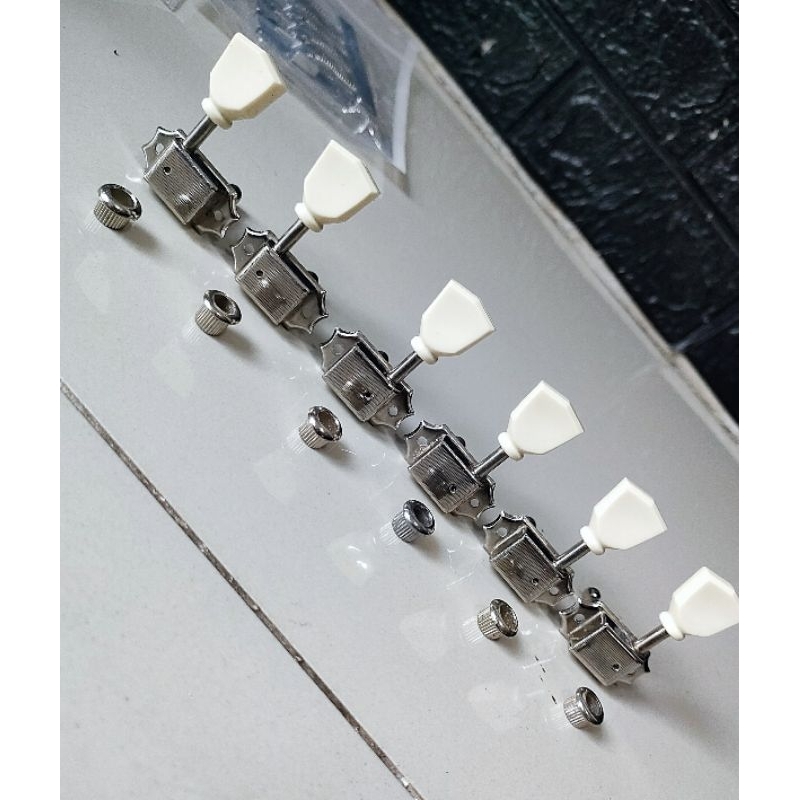 Lot De 6 Mécaniques D'accordage Pour Guitare Acoustique 3L3R En