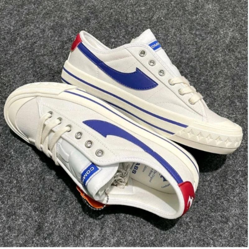 Jual sepatu compas retrograde low hitam putih / biru putih / hitam ...