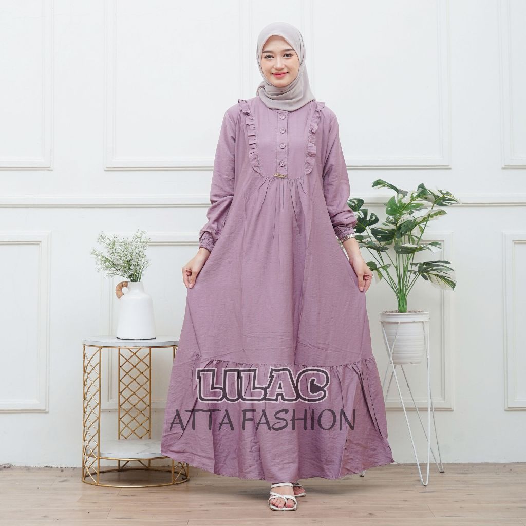 Jual Gamis Kancing Rempel Polo Linen Premium | Shopee Indonesia