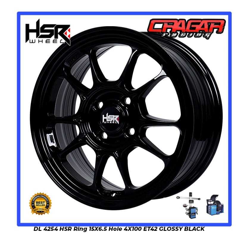 Jual Velg Mobil R15 Hsr Tipe DL Baut 4 Cocok Buat Brio Picanto Ignis ...