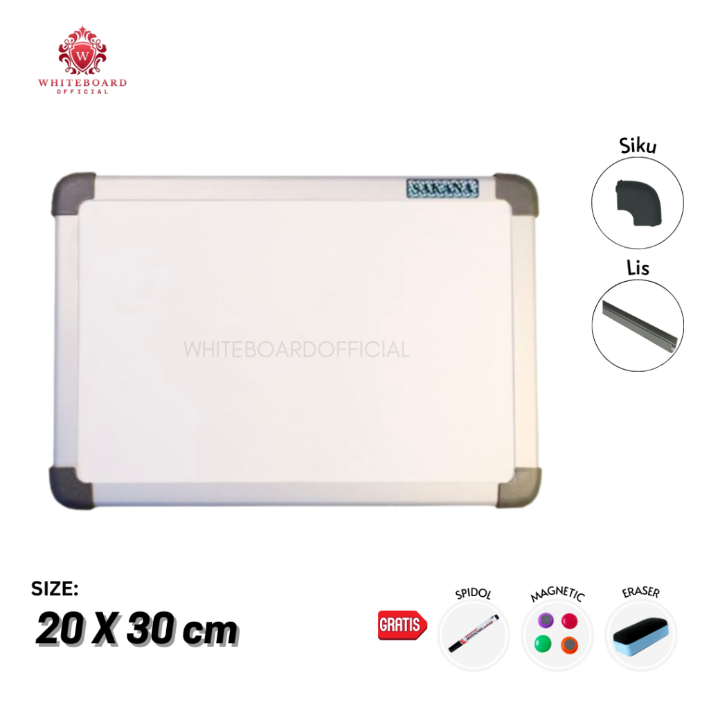 Jual Papan Tulis White Board Gantung Whiteboard Magnet 20 X 30cm Sakana Shopee Indonesia 7109