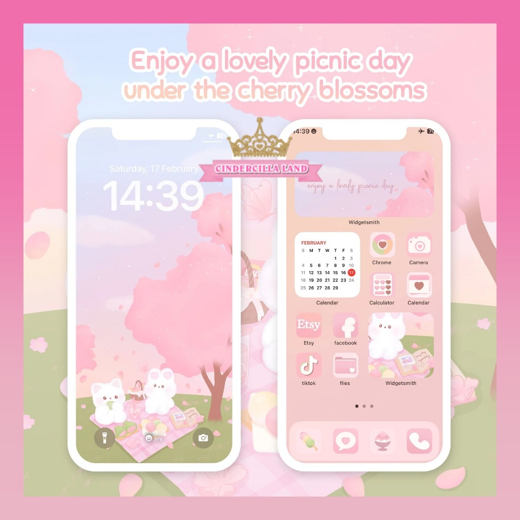 Jual CINDERCILLA LAND IOS ANDROID ICONS / Enjoy a lovely picnic day ...