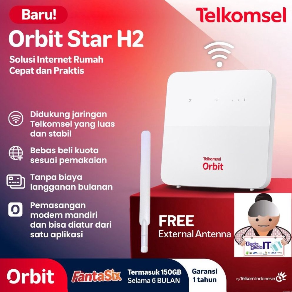 Jual KODE V12T Modem Router Huawei B32 Orbit Star H2 Free Kuota ...