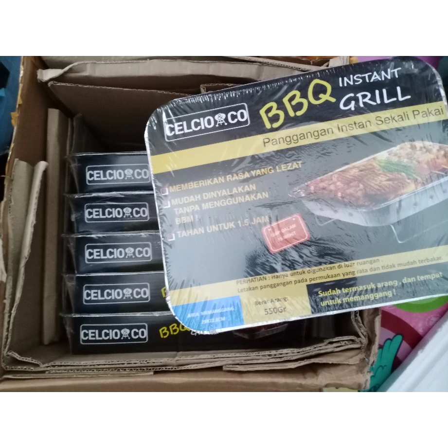 Jual AZKO Celcio & Co Panggangan Arang BBQ Instan Grill Sekali Pakai ...