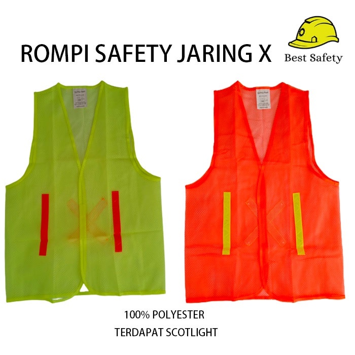 Jual L603 ZEN Rompi SAFETY Baju Keselamatan Kerja Vest X Rompi Proyek ...