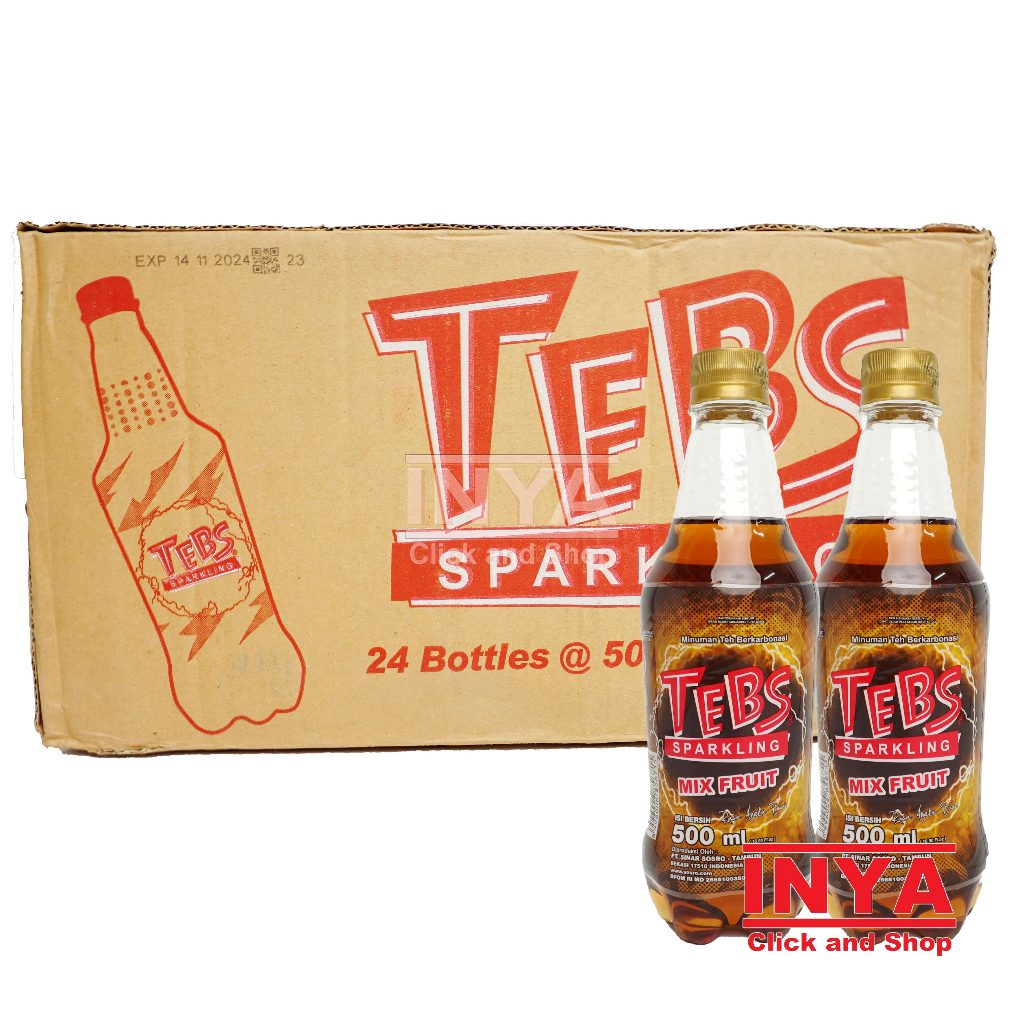 Jual TEBS Sparkling Mix Fruit 24x500ml BOX - Minuman Teh - Soft drink ...