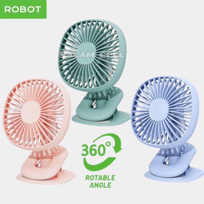 Jual Kipas Mini Kipas Portable ROBOT RT-BF10 RT-BF10B Portable Fan ...