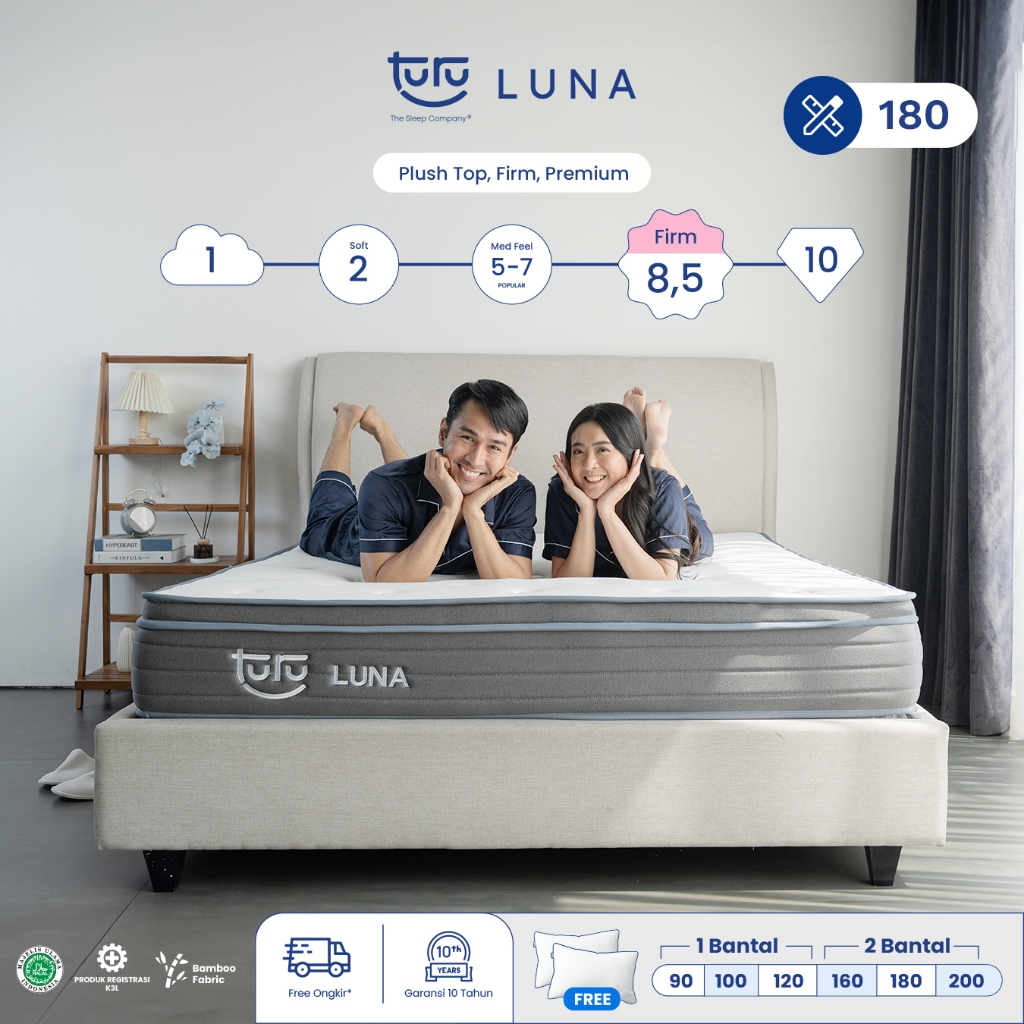 Jual Kasur Busa Premium TURU LUNA Plush Top Natural Latex ukuran ...