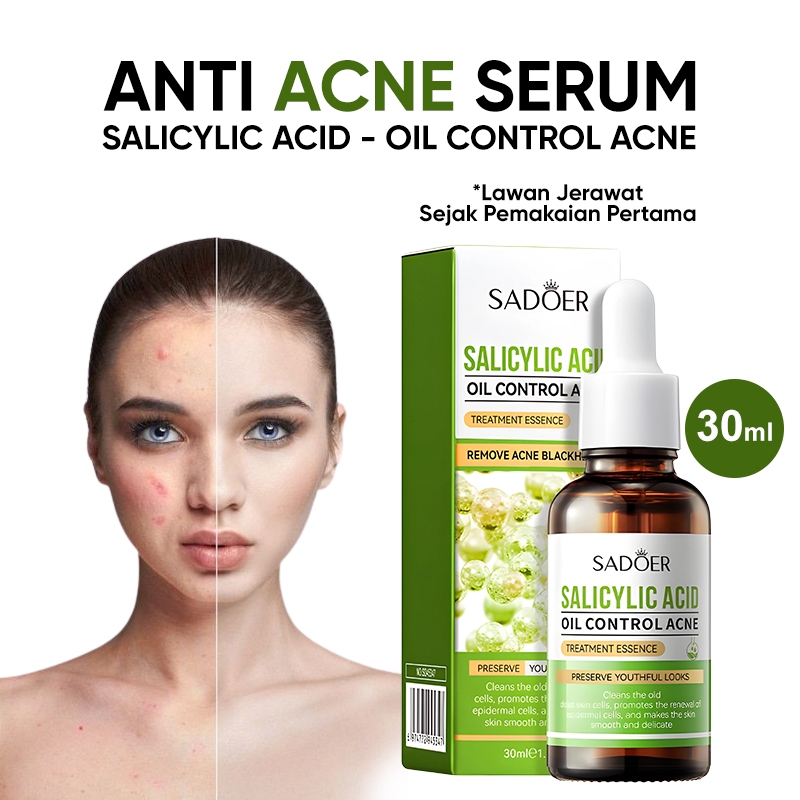 Jual Serum Wajah Pria & Wanita / SADOER Salicylic Acid Acne Serum Wajah ...